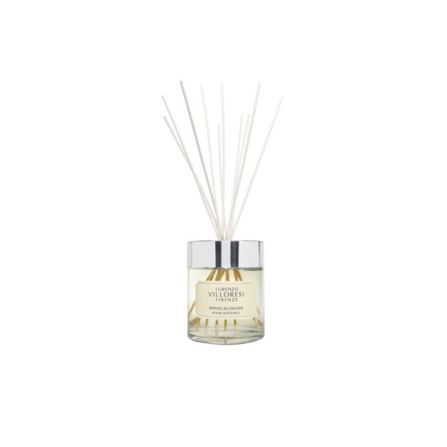 Lorenzo Villoresi Spring Blossoms Diffuser with 10 rattan sticks - Lakásillatosító