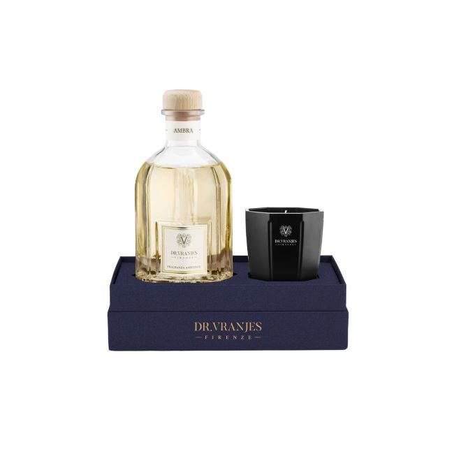 Vranjes Ambra Gift Box Ambra 250ml Diffuser + 80g Candle 330ml - Uniszex Lakásillatosító